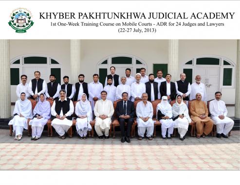 Concluding ceremony of First Mobile Courts-ADR Training for Judges and Lawyers of District Peshawar